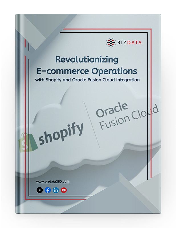 This datasheet underscores the necessity of connecting Shopify with Oracle Fusion Cloud to enhance eCommerce operational efficiency. eZintegrations, a zero-code iPaaS platform, addresses this need with pre-configured connectors, real-time data synchronization, and robust scalability, facilitating effective business expansion.